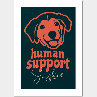 Human support sunshine, memes Posters and Art